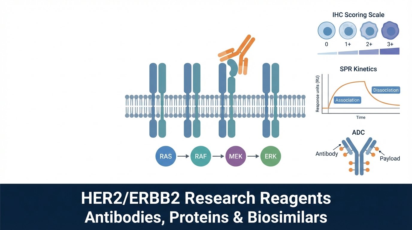 HER2/ERBB2 Research Reagents: Antibodies, Proteins & Biosimilars for Cancer Research