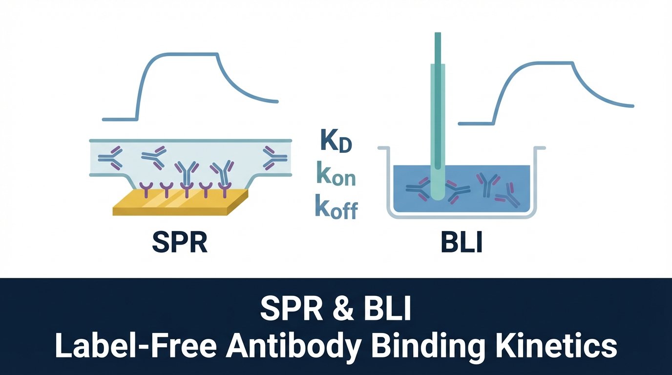SPR and BLI: Label-Free Methods for Antibody Binding Kinetics