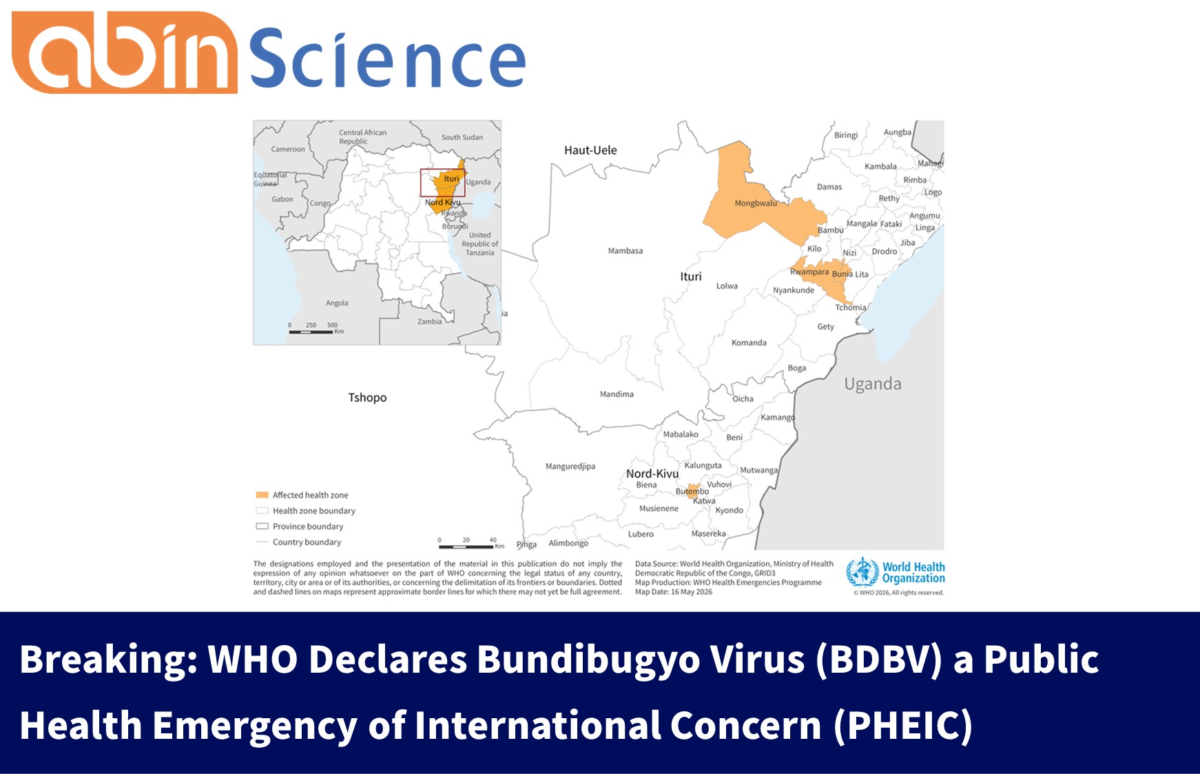 Breaking: WHO Declares Bundibugyo Virus (BDBV) a Public Health Emergency of International Concern (PHEIC)