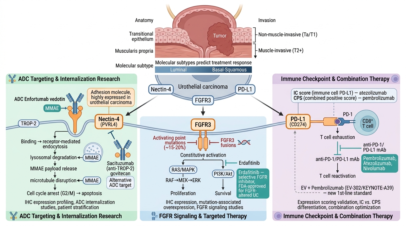 Bladder Cancer Research Reagents - key pathogenic pathways and research targets
