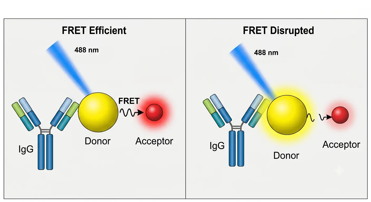 Dissociation of tandem dyes