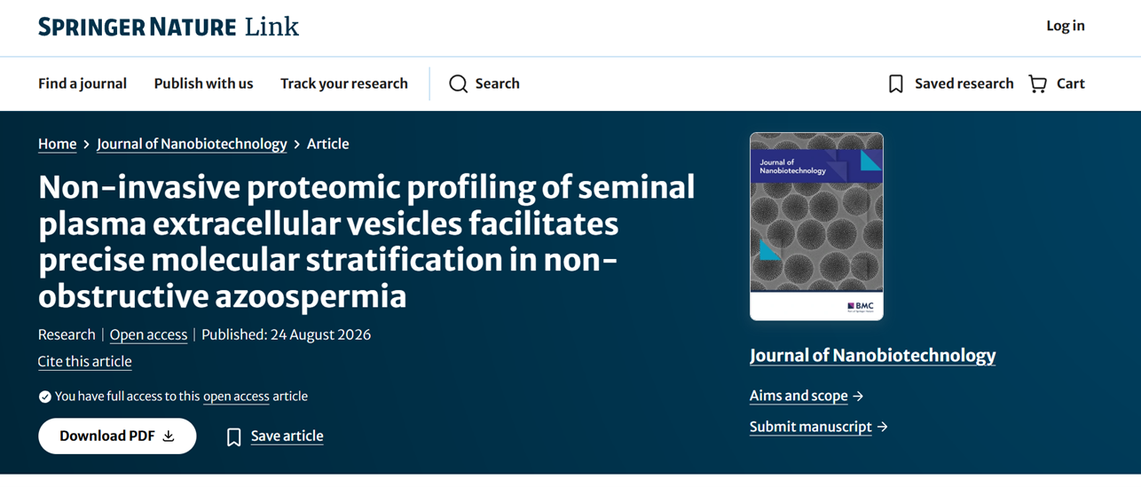 Non-invasive proteomic profiling of seminal plasma extracellular vesicles facilitates precise molecular stratification in non-obstructive azoospermia