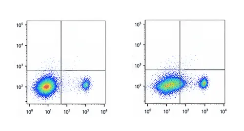 High positive rates caused by rightward shift of the negative population
