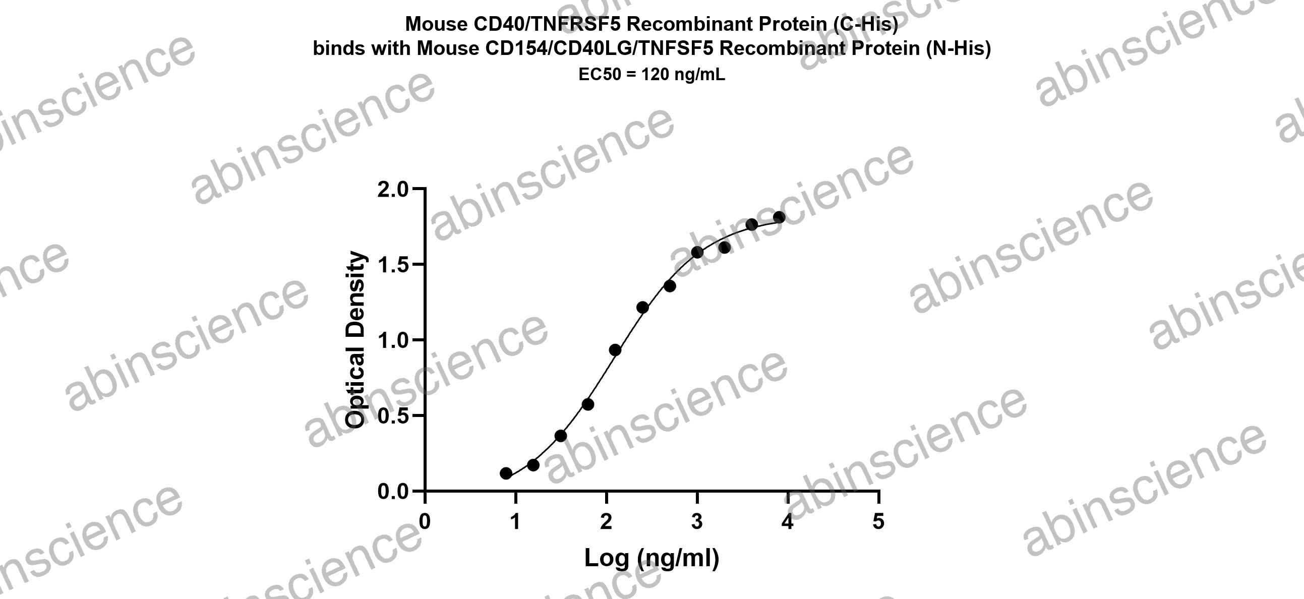 Mouse CD40 Ligand/TNFSF5 Recombinant Protein (N-His)